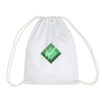Gymnastics training - Drawstring Bag - white - Front