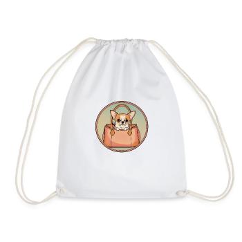Chihuahua Lover - Drawstring Bag - white - Front