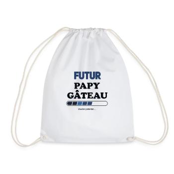 futur papy gâteau - Sac de sport léger - blanc - Devant