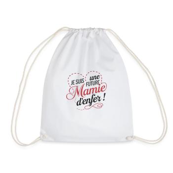 Je suis une Future Mamie d'enfer ! - Sac de sport léger - blanc - Devant