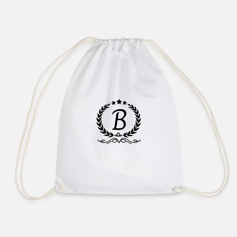 Buchstabe b Krone - Turnbeutel - Weiß