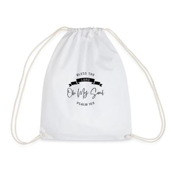 come and praise the Lord - Drawstring Bag - white - Front