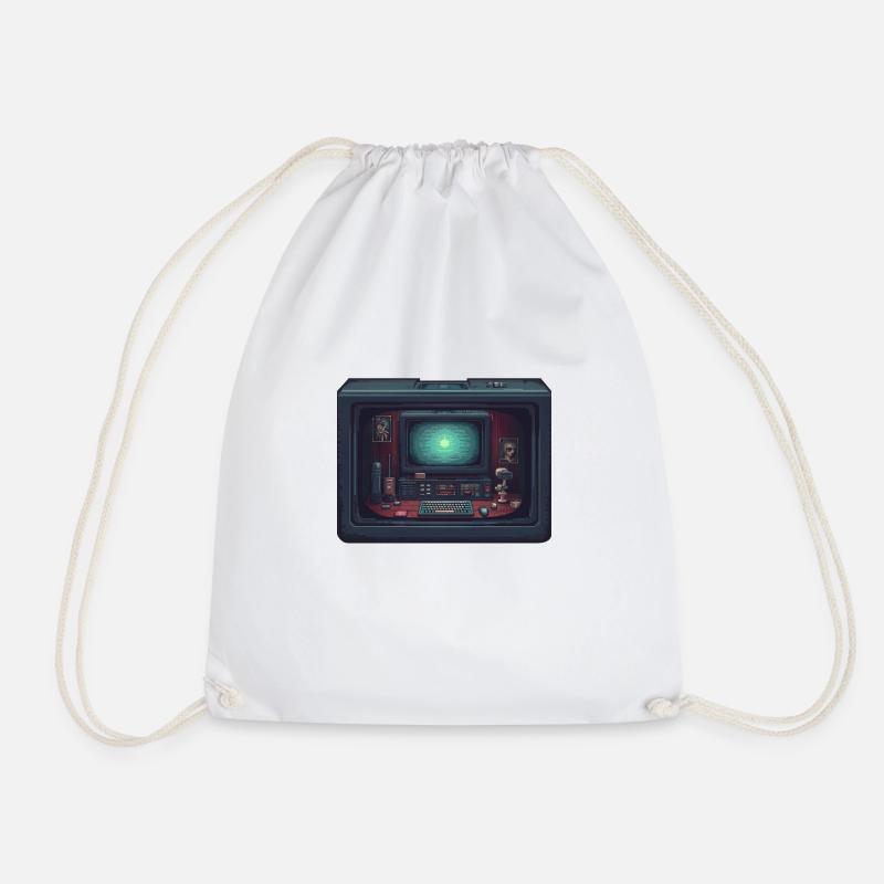 Computer in computer - Drawstring Bag - white