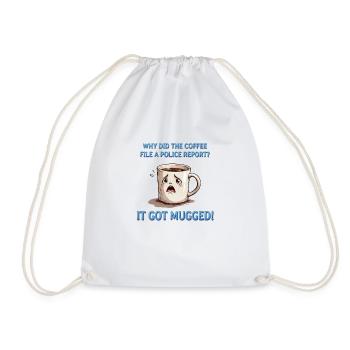 Mugged coffee - Mugged coffee - Drawstring Bag - white - Front