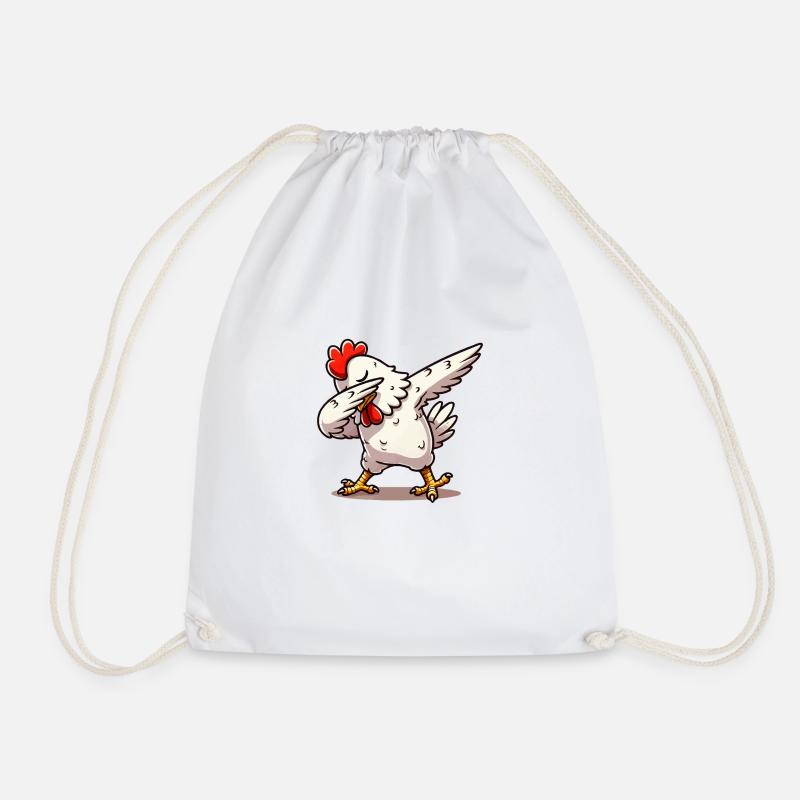 dabber du poulet - Sac de sport léger - blanc