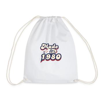 Made in 1980 retro - Sac de sport léger - blanc - Devant