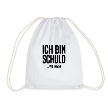 Ich bin schuld - ...wie immer - Turnbeutel - Weiß - Vorne