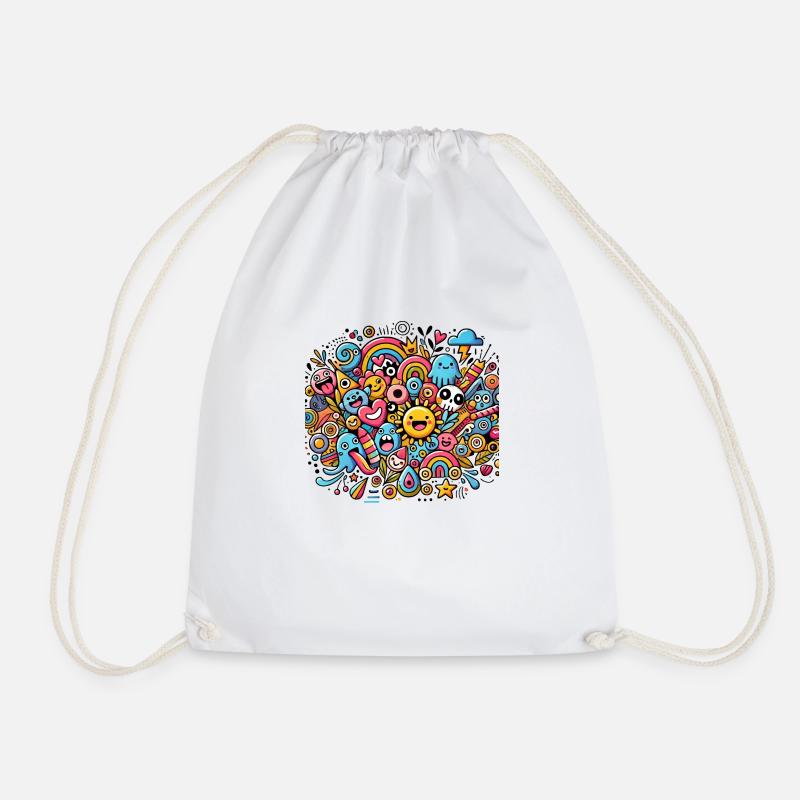 Joy Buddies - Drawstring Bag - white