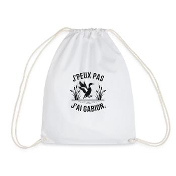 I can't I have gabion - Drawstring Bag - white - Front