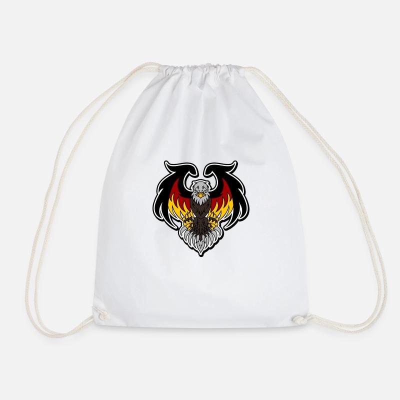 Eagle - Drawstring Bag - white
