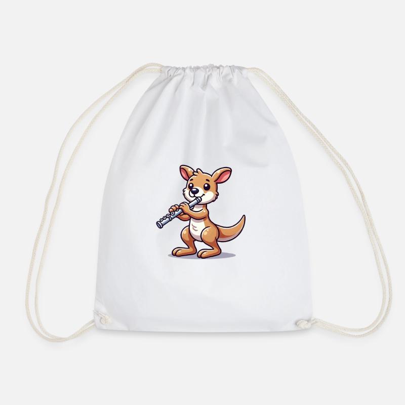 kangeroo flöte - Turnbeutel - Weiß