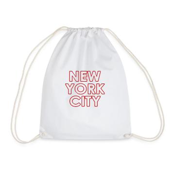 New York City - NYC - NY - Manhattan - Brooklyn - Sac de sport léger - blanc - Devant