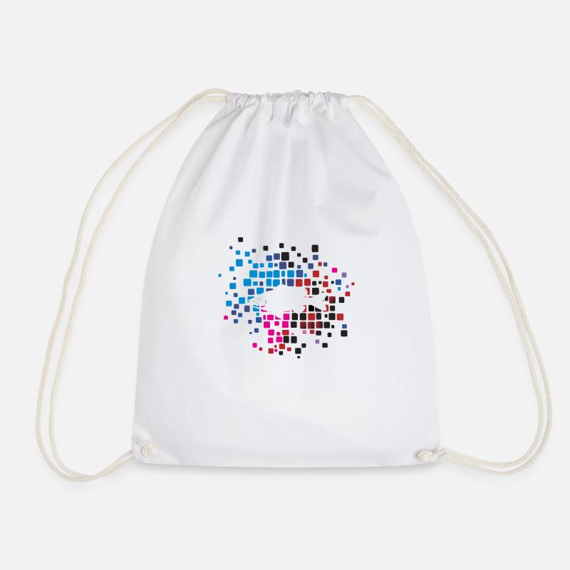 Perch fish species - Drawstring Bag - white