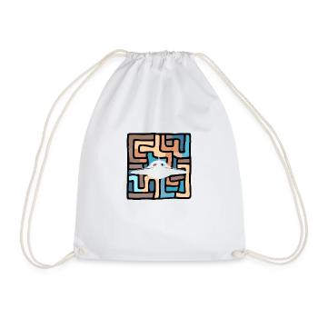 Vaisseau spatial Ufo Scifi - Sac de sport léger - blanc - Devant