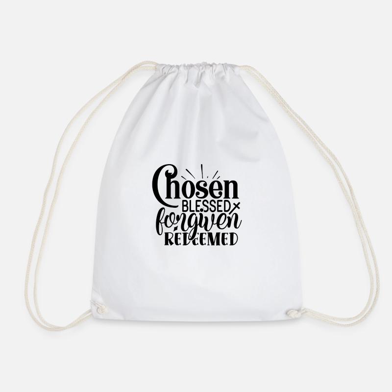 Chosen Forgiven Redeemed - Turnbeutel - Weiß