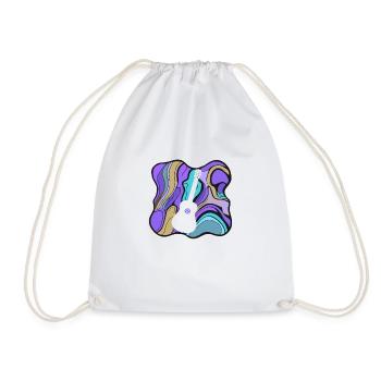 Guitar Bass - Drawstring Bag - white - Front