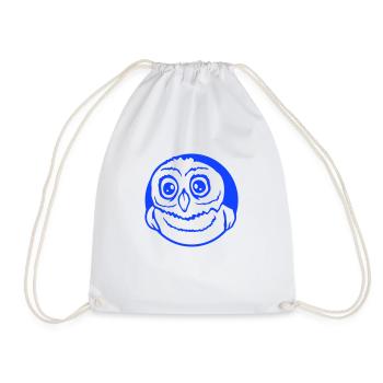 hibou oiseau aigle hibou hibou nuit oiseau effraie des granges chouette bande dessinée - Sac de sport léger - blanc - Devant
