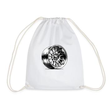 Jante de voiture en aluminium élégante et sportive - Sac de sport léger - blanc - Devant