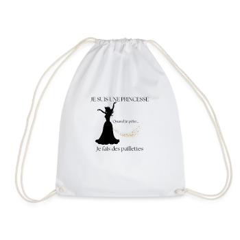 Quand je pète, je fais des paillettes - Sac de sport léger - blanc - Devant