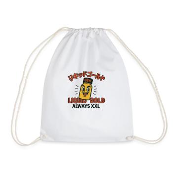 Liquid Gold Japanese Design - Drawstring Bag - white - Front