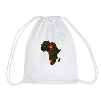 Africa - Drawstring Bag - white - Front