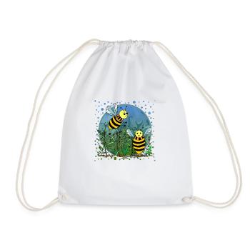 Insekten - Turnbeutel - Weiß - Vorne