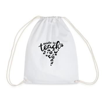 Fait pour enseigner l’inspiration de l’enseignant - Sac de sport léger - blanc - Devant