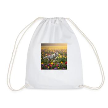 Renard polaire - Sac de sport léger - blanc - Devant