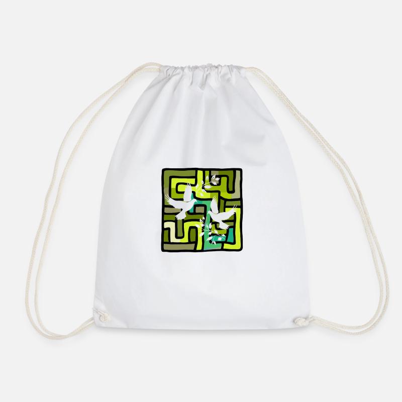 Pigeon Post Pigeon Egg - Drawstring Bag - white