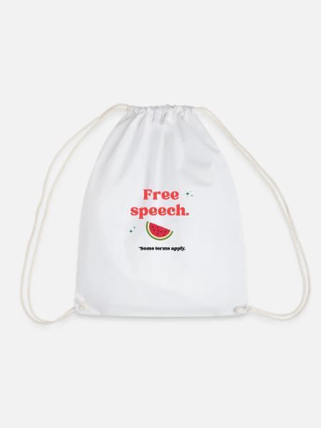 Free Speech - Turnbeutel - Weiß