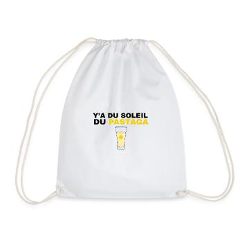 Soleil Pastaga – L’Apéro du Sud - Sac de sport léger - blanc - Devant