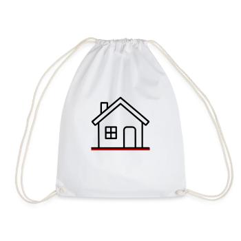Icône de la maison - Sac de sport léger - blanc - Devant