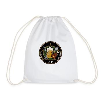 Insigne – 31e Râtelier de Gloutons - Sac de sport léger - blanc - Devant