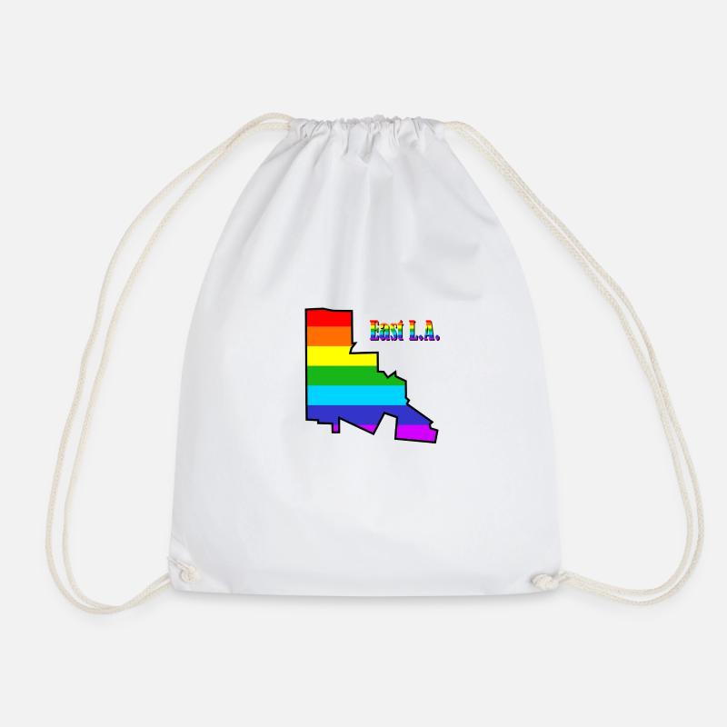 EAST L.A. Regenbogen - Turnbeutel - Weiß
