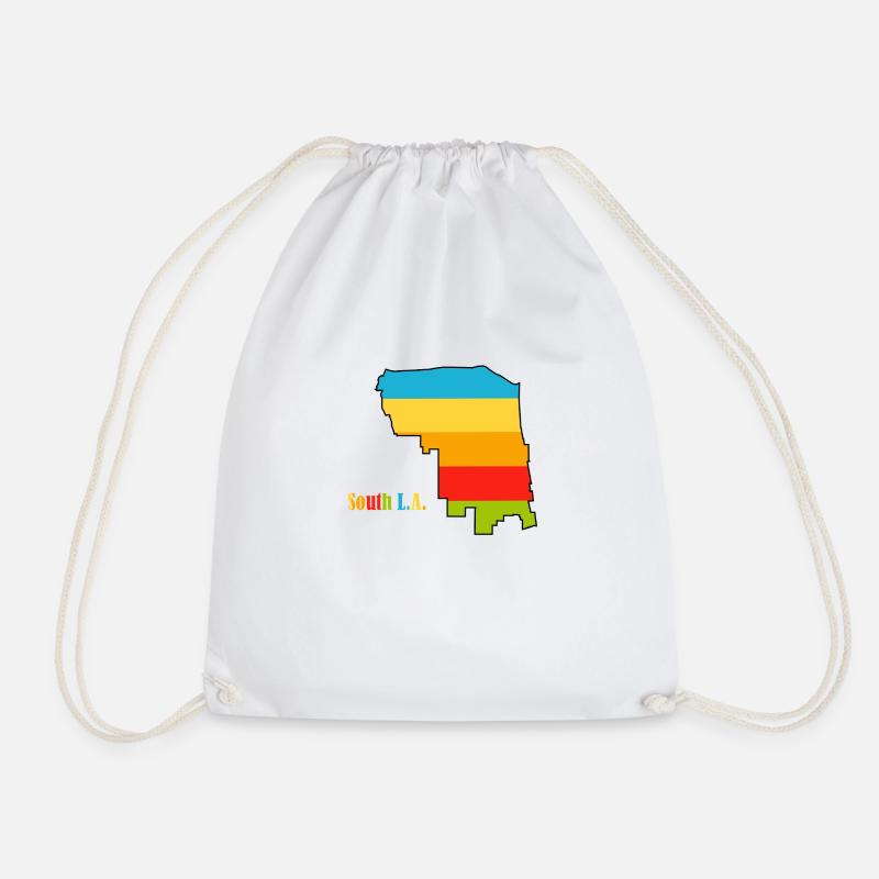 South L.A. - Drawstring Bag - white