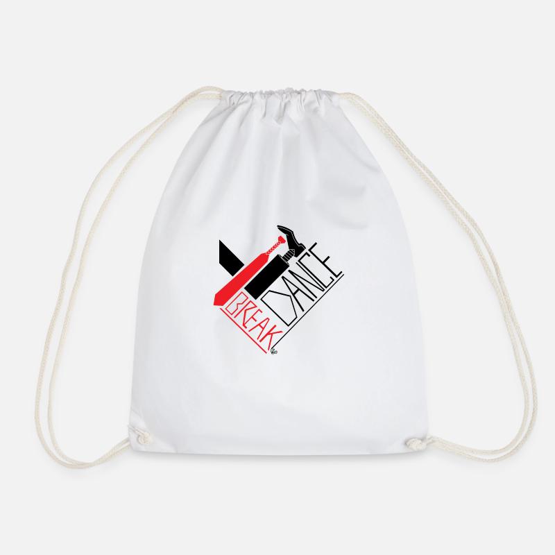 Break Dance - Drawstring Bag - white