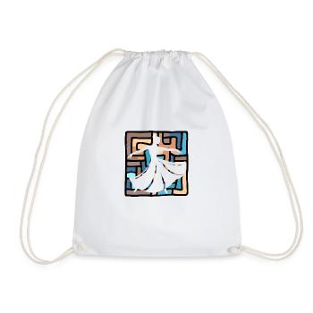 Dance Sport Dance Teacher Dance Monster - Drawstring Bag - white - Front