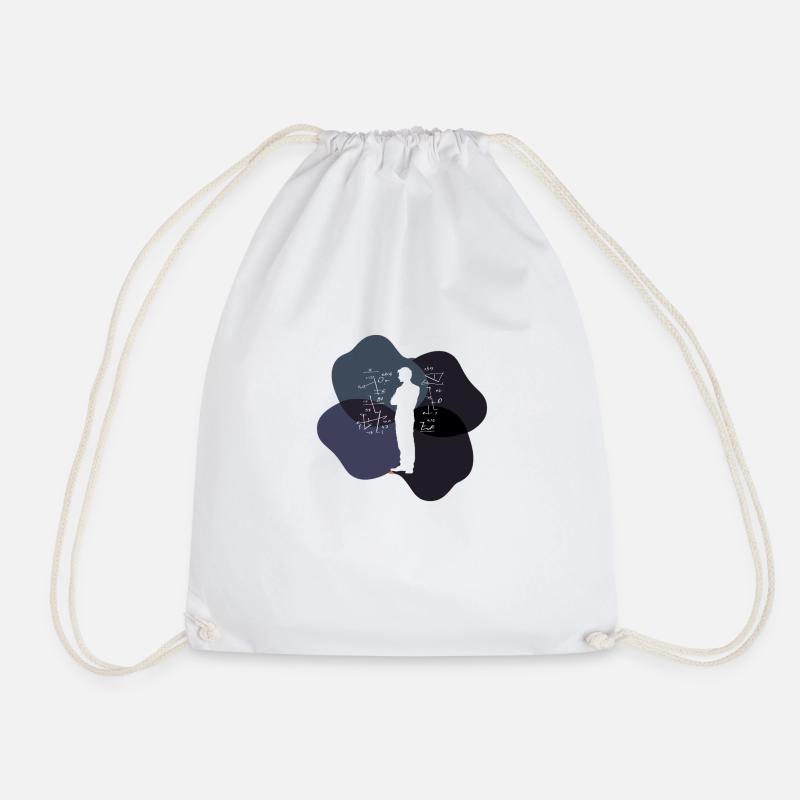 Calculating numbers - Drawstring Bag - white