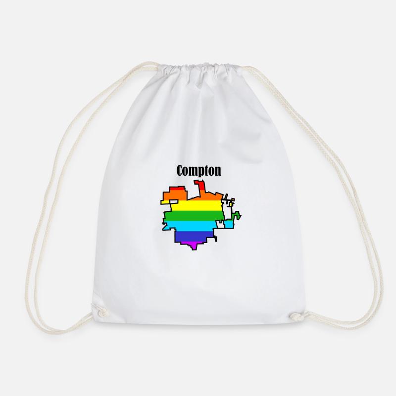 Compton Regenbogen - Turnbeutel - Weiß