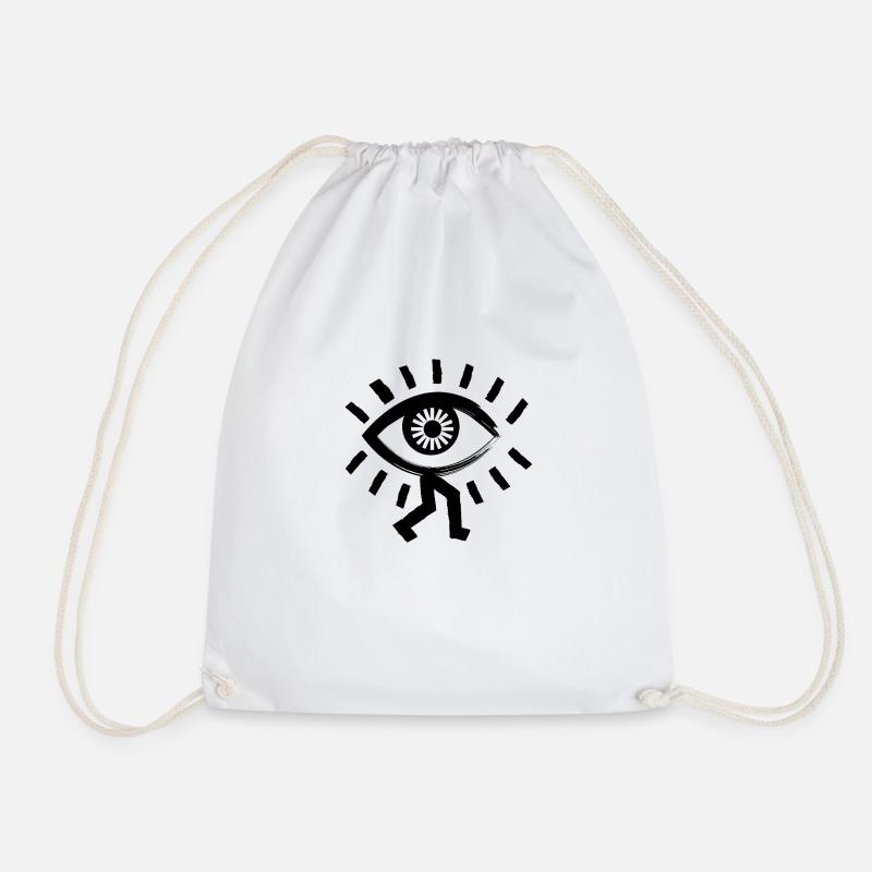 Walking OEI - Drawstring Bag - white