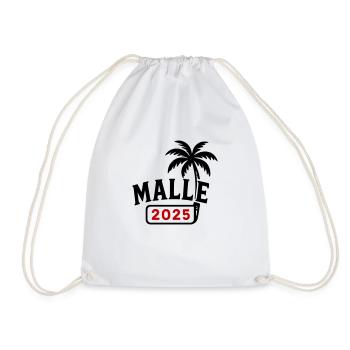Malle 2025 - Turnbeutel - Weiß - Vorne