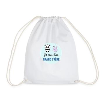 Future big brother - Soon to be big brother - Drawstring Bag - white - Front