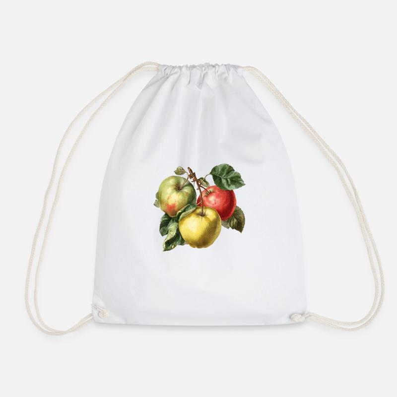 Apfel - Turnbeutel - Weiß