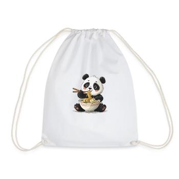 Ramen panda mignon - Sac de sport léger - blanc - Devant
