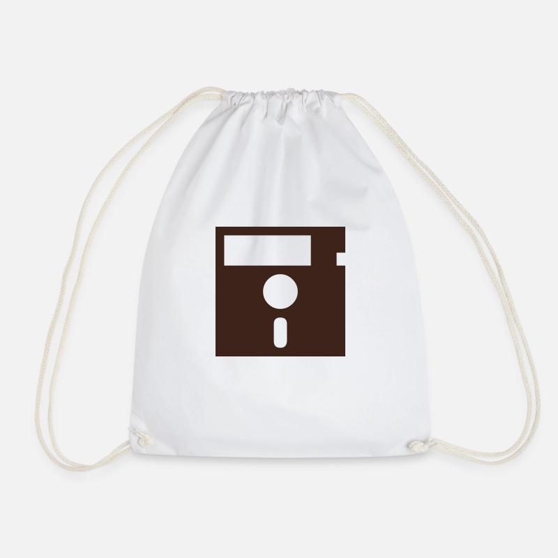 Disquette Retro - Sac de sport léger - blanc