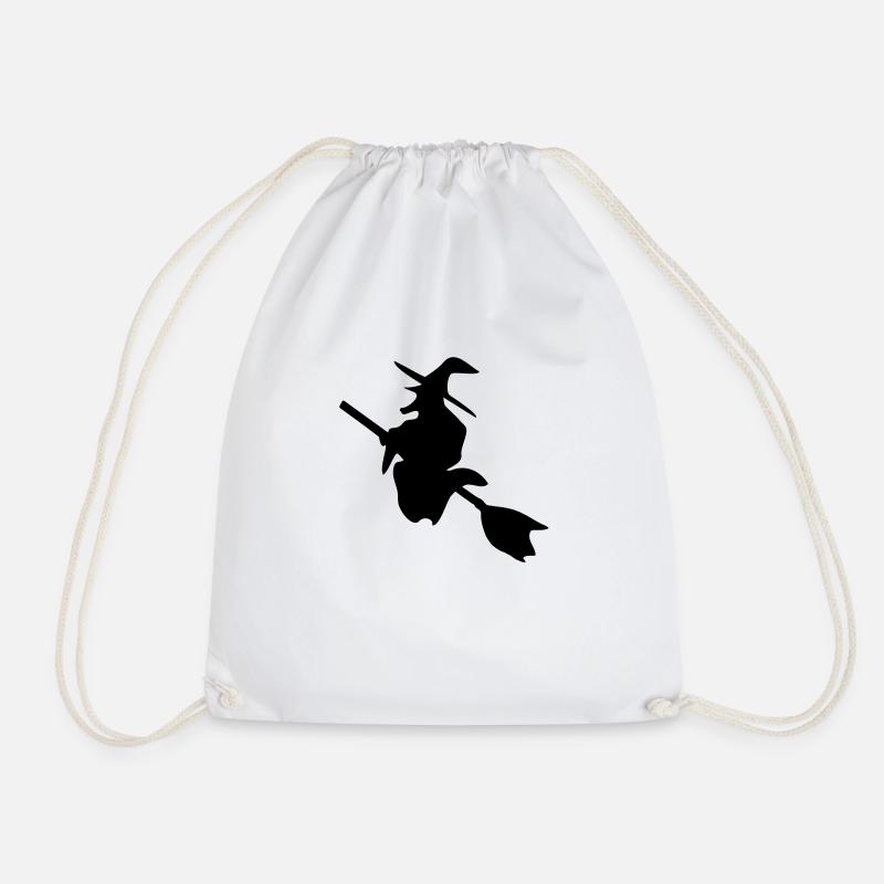 Witch - Drawstring Bag - white