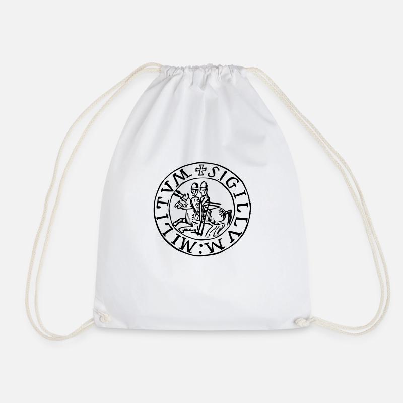 Templar knights seal - Turnbeutel - Weiß