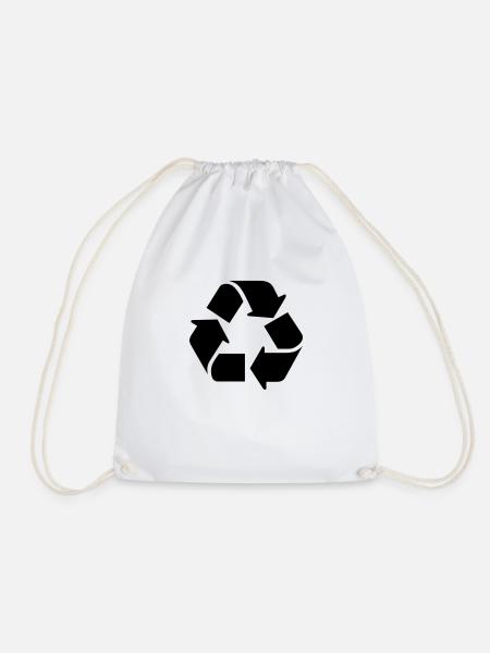 Recycle - Turnbeutel - Weiß