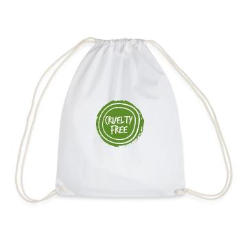 Veggie / Vegan: Cruauté gratuite - Sac de sport léger - blanc - Devant