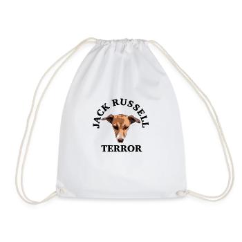 Jack Russell terror - Drawstring Bag - white - Front